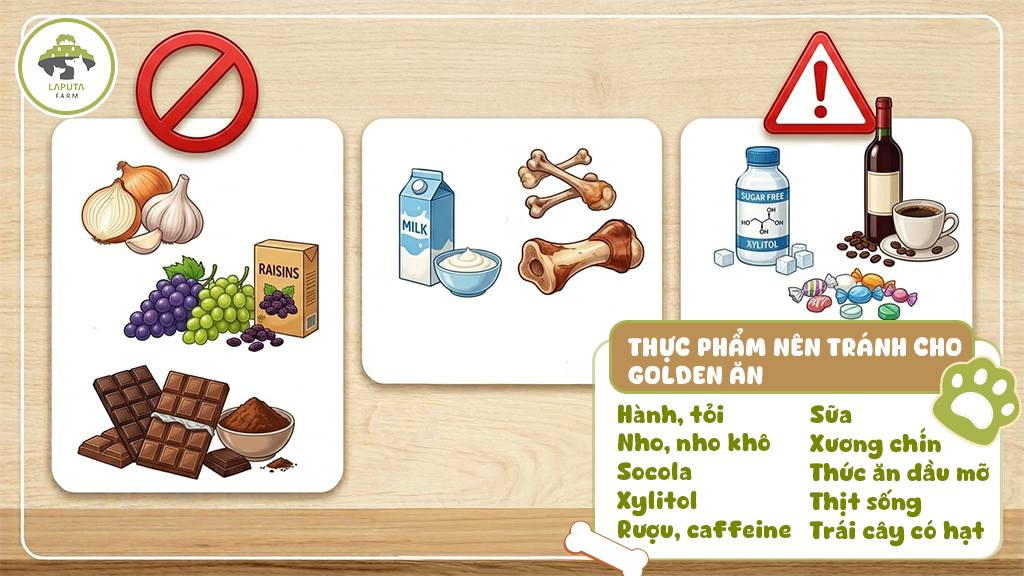 Chó Golden ăn gì tốt nhất 
